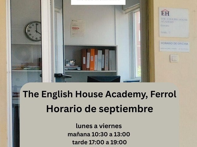 Horario de oficina septiembre